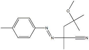 2,4-Dimethyl-4-methoxy-2-(p-tolylazo)valeronitrile Struktur