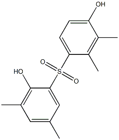 2,4'-Dihydroxy-2',3,3',5-tetramethyl[sulfonylbisbenzene] Struktur