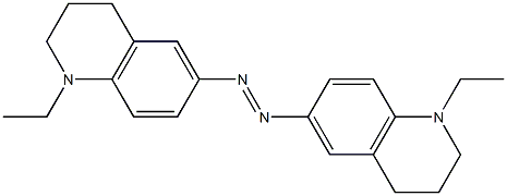 (E)-6,6'-Azobis(1-ethyl-1,2,3,4-tetrahydroquinoline) Struktur