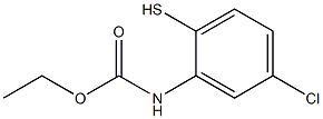 5-Chloro-2-mercaptophenylcarbamic acid ethyl ester Struktur