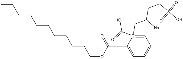 Phthalic acid 1-undecyl 2-(2-sodiosulfobutyl) ester Struktur