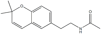 N-[2-(2,2-Dimethyl-2H-1-benzopyran-6-yl)ethyl]acetamide Struktur