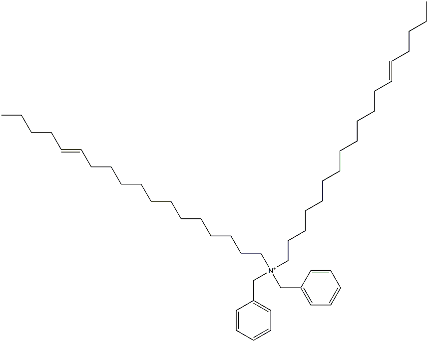 Di(13-octadecenyl)dibenzylaminium Struktur