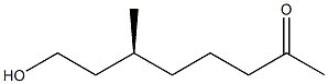 [S,(-)]-8-Hydroxy-6-methyl-2-octanone Struktur