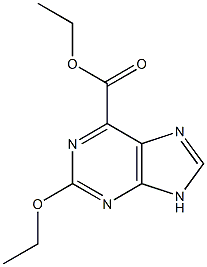 2-Ethoxy-9H-purine-6-carboxylic acid ethyl ester Struktur