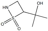 4-(1-Hydroxy-1-methylethyl)-1,2-thiazetidine 1,1-dioxide Struktur