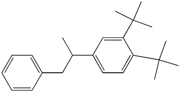 2-(3,4-Di-tert-butylphenyl)-1-phenylpropane Struktur