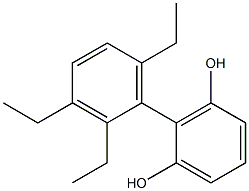 2-(2,3,6-Triethylphenyl)benzene-1,3-diol Struktur