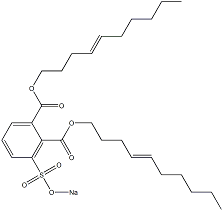 3-(Sodiosulfo)phthalic acid di(4-decenyl) ester Struktur