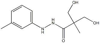 2,2-Bis(hydroxymethyl)propionic acid N'-(m-tolyl) hydrazide Struktur