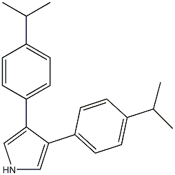 3,4-Bis(p-isopropylphenyl)-1H-pyrrole Struktur