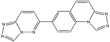 7-[1,2,4-Triazolo[4,3-b]pyridazin-6-yl][1,2,4]triazolo[4,3-a]quinoline Struktur