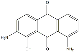 1-Hydroxy-2,8-diaminoanthraquinone Struktur