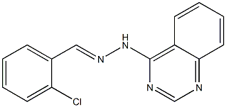 4-[N'-(2-Chlorobenzylidene)hydrazino]quinazoline Struktur