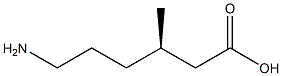 [R,(+)]-6-Amino-3-methylhexanoic acid Struktur