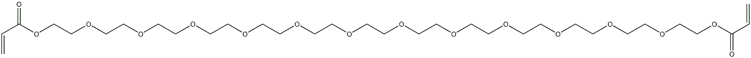 3,6,9,12,15,18,21,24,27,30,33,36-Dodecaoxaoctatriacontane-1,38-diol diacrylate Struktur