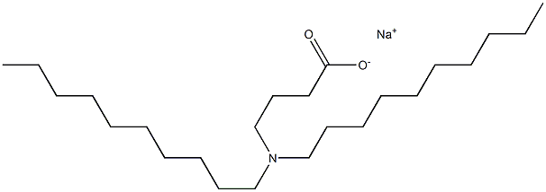 4-(Didecylamino)butyric acid sodium salt Struktur