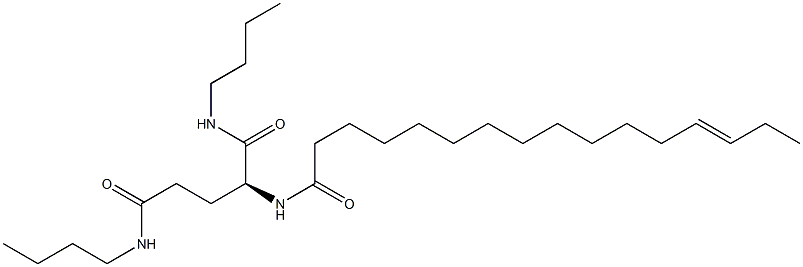 N2-(13-Hexadecenoyl)-N1,N5-dibutylglutaminamide Struktur