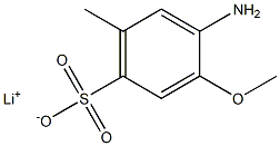 1-Amino-2-methoxy-5-methyl-4-benzenesulfonic acid lithium salt Struktur