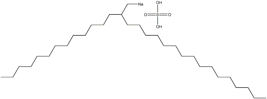 Sulfuric acid 2-tridecyloctadecyl=sodium salt Struktur