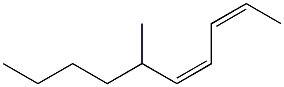 (2Z,4Z)-6-Methyl-2,4-decadiene Struktur