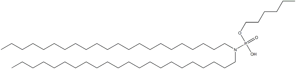 N,N-Didocosylamidophosphoric acid hydrogen hexyl ester Struktur