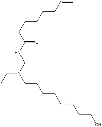 N-[[N-Ethyl-N-(8-hydroxyoctyl)amino]methyl]-7-octenamide Struktur