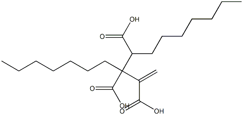 3-Butene-1,2,3-tricarboxylic acid 1,2-diheptyl ester Struktur