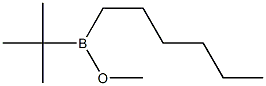 Hexyl tert-butyl(methoxy)borane Struktur