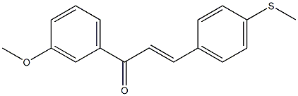 4-(Methylthio)-3'-methoxychalcone Struktur