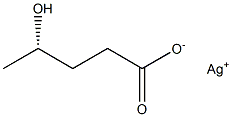 [S,(+)]-4-Hydroxyvaleric acid silver(I) salt Struktur