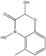 5-Methyl-2,4-dihydroxy-2H-1,4-benzoxazin-3(4H)-one Struktur