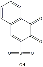 3,4-Dihydro-3,4-dioxo-2-naphthalenesulfonic acid Struktur