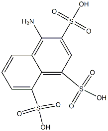 4-Amino-1,3,8-naphthalenetrisulfonic acid Struktur