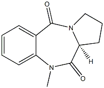 (11aS)-2,3-Dihydro-10-methyl-1H-pyrrolo[2,1-c][1,4]benzodiazepine-5,11(10H,11aH)-dione Struktur