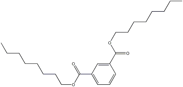 1,3-Benzenedicarboxylic acid dioctyl ester Struktur