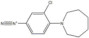 3-Chloro-4-[(hexahydro-1H-azepin)-1-yl]benzenediazonium Struktur