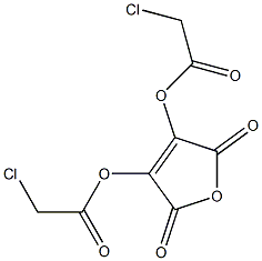 2,3-Bis(chloroacetyloxy)maleic anhydride Struktur