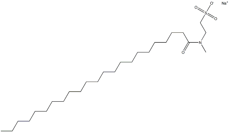 N-(1-Oxotricosyl)-N-methyltaurine sodium salt Struktur