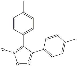 3,4-Bis(4-methylphenyl)-1,2,5-oxadiazole 2-oxide Struktur