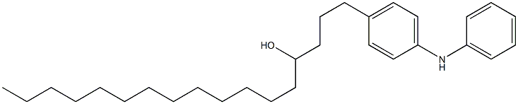 4-(4-Hydroxyheptadecyl)phenylphenylamine Struktur