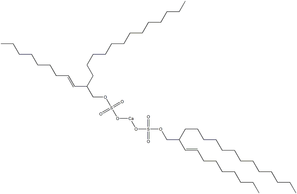 Bis[2-(1-nonenyl)pentadecyloxysulfonyloxy]calcium Struktur