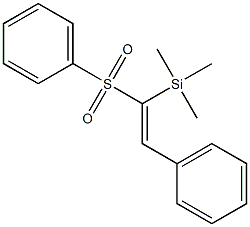 1-(Trimethylsilyl)-1-(phenylsulfonyl)-2-phenylethene Struktur