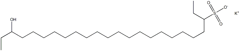 22-Hydroxytetracosane-3-sulfonic acid potassium salt Struktur