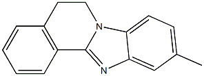 5,6-Dihydro-10-methylbenzimidazo[2,1-a]isoquinoline Struktur