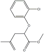 2-(2-Chlorophenyloxy)-4-methyl-4-pentenoic acid methyl ester Struktur