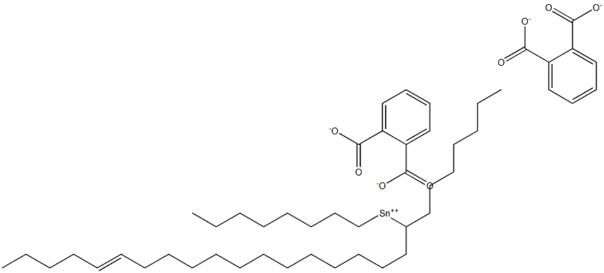 Bis[phthalic acid 1-(13-octadecenyl)]dioctyltin(IV) salt Struktur