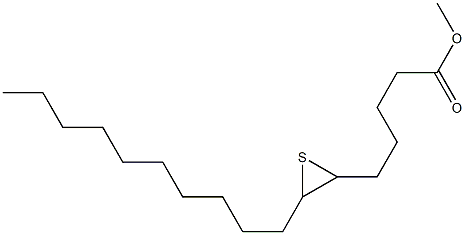 6,7-Epithioheptadecanoic acid methyl ester Struktur