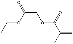 Methacrylic acid ethoxycarbonylmethyl ester Struktur