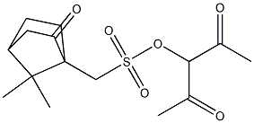 (7,7-Dimethyl-2-oxobicyclo[2.2.1]heptan-1-yl)methanesulfonic acid 1-acetyl-2-oxopropyl ester Struktur